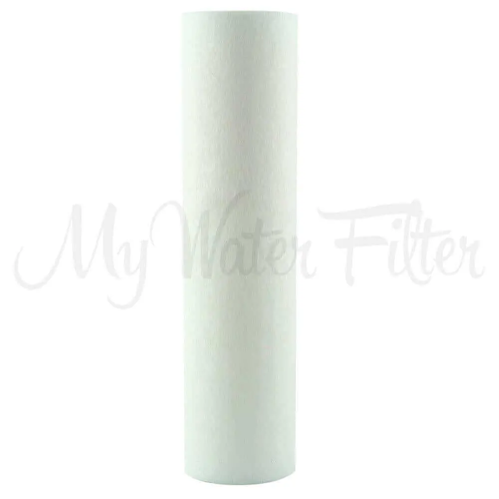 MWF 20" x 4.5" Triple Big Blue Whole House Water Filter System with Aragon Complete with Hard Water Conditioner