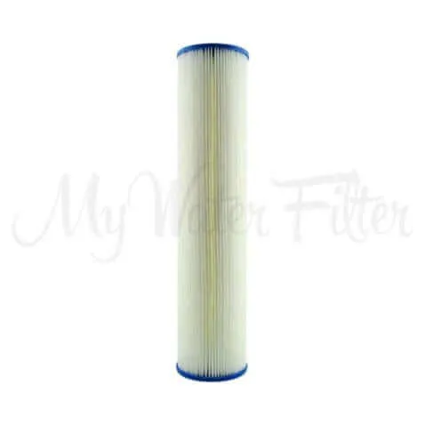 MWF 20" x 4.5" Twin Big Blue Whole House Rain Water Tank Water Filter System with Aragon