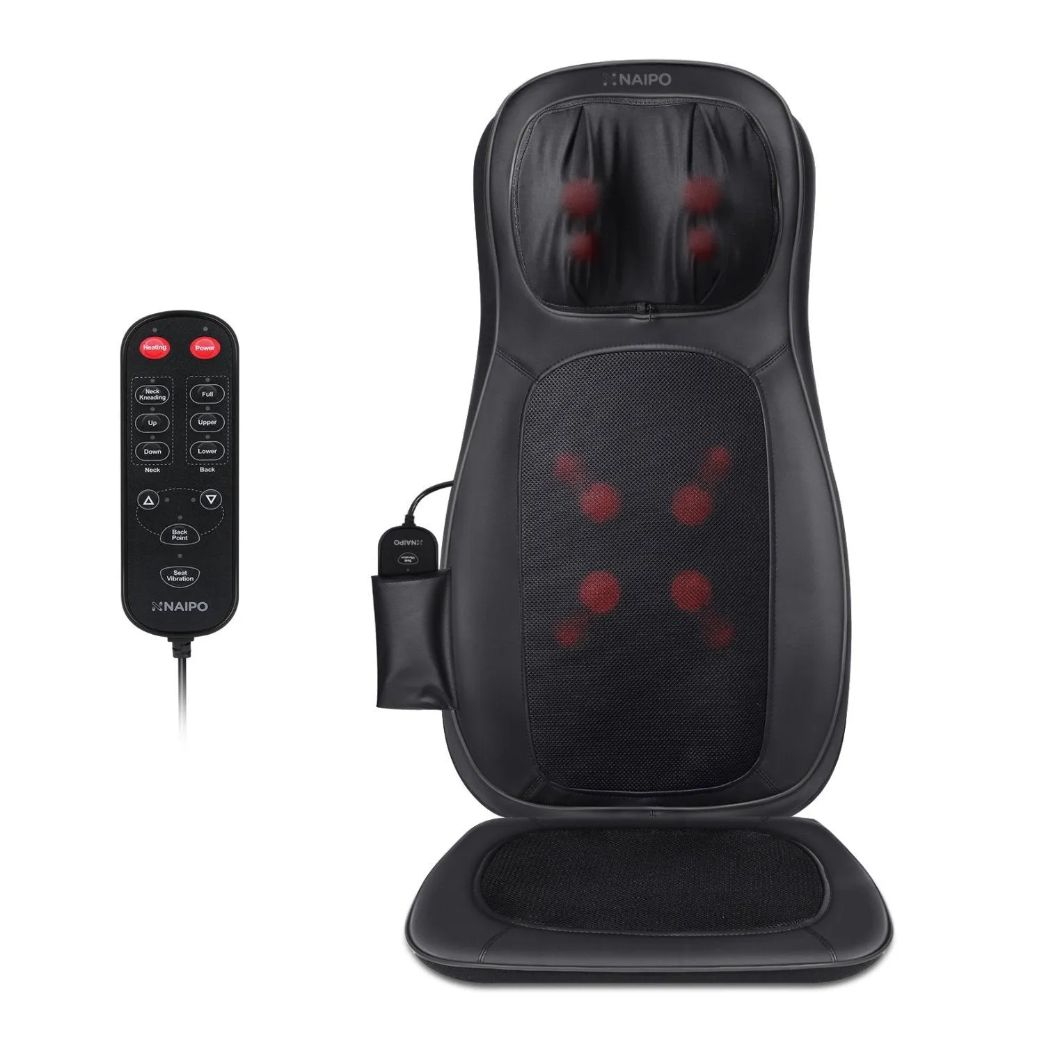 Naipo Neck & Back Massager with Heat and Vibration