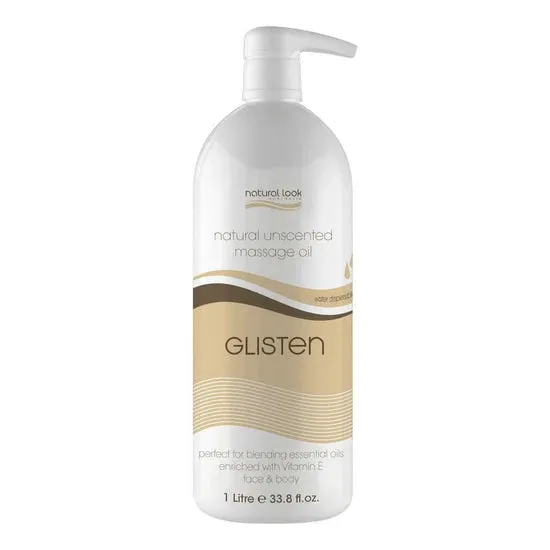 Natural Look Body Massage Oil Glisten Unscented 1 Litre