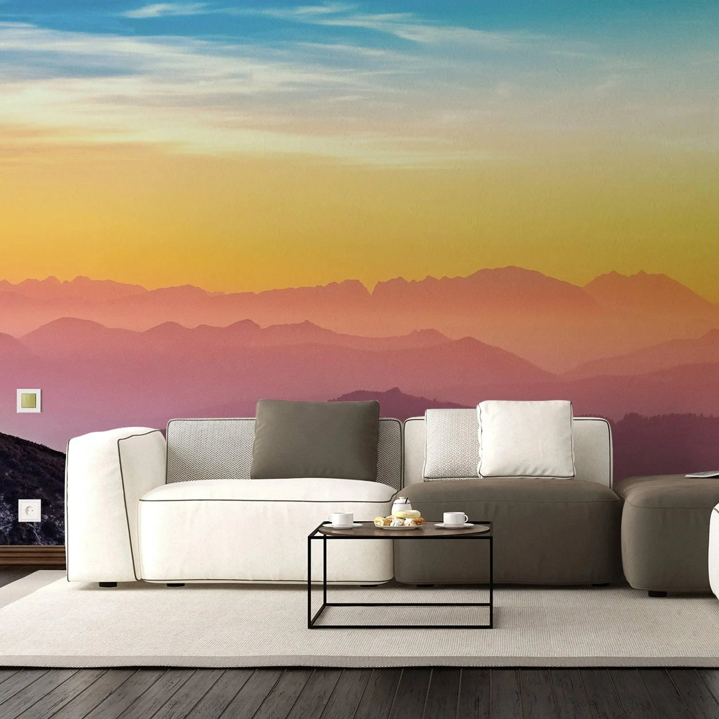 Nature's Serenade - Transformative Sunset Wall Decals