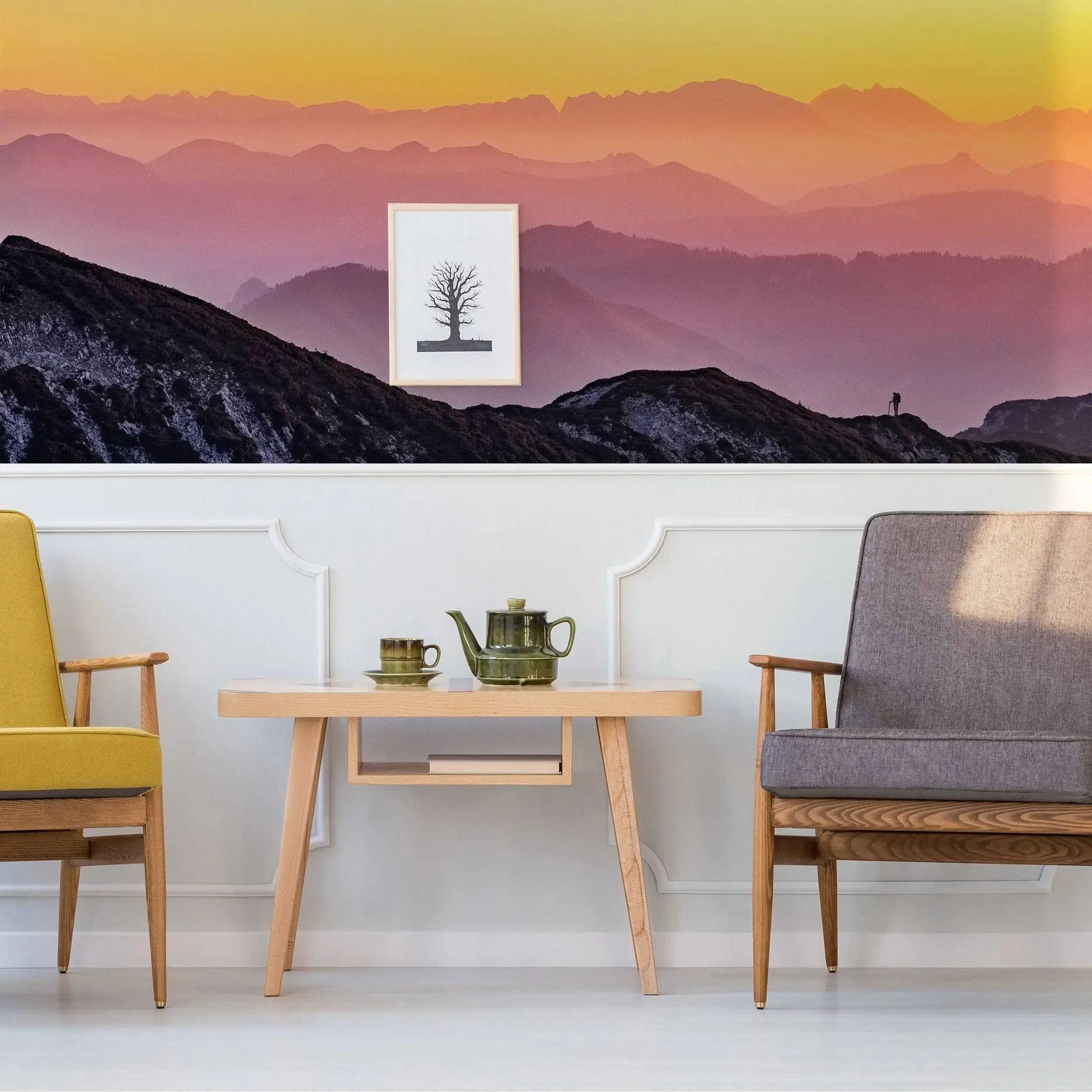 Nature's Serenade - Transformative Sunset Wall Decals