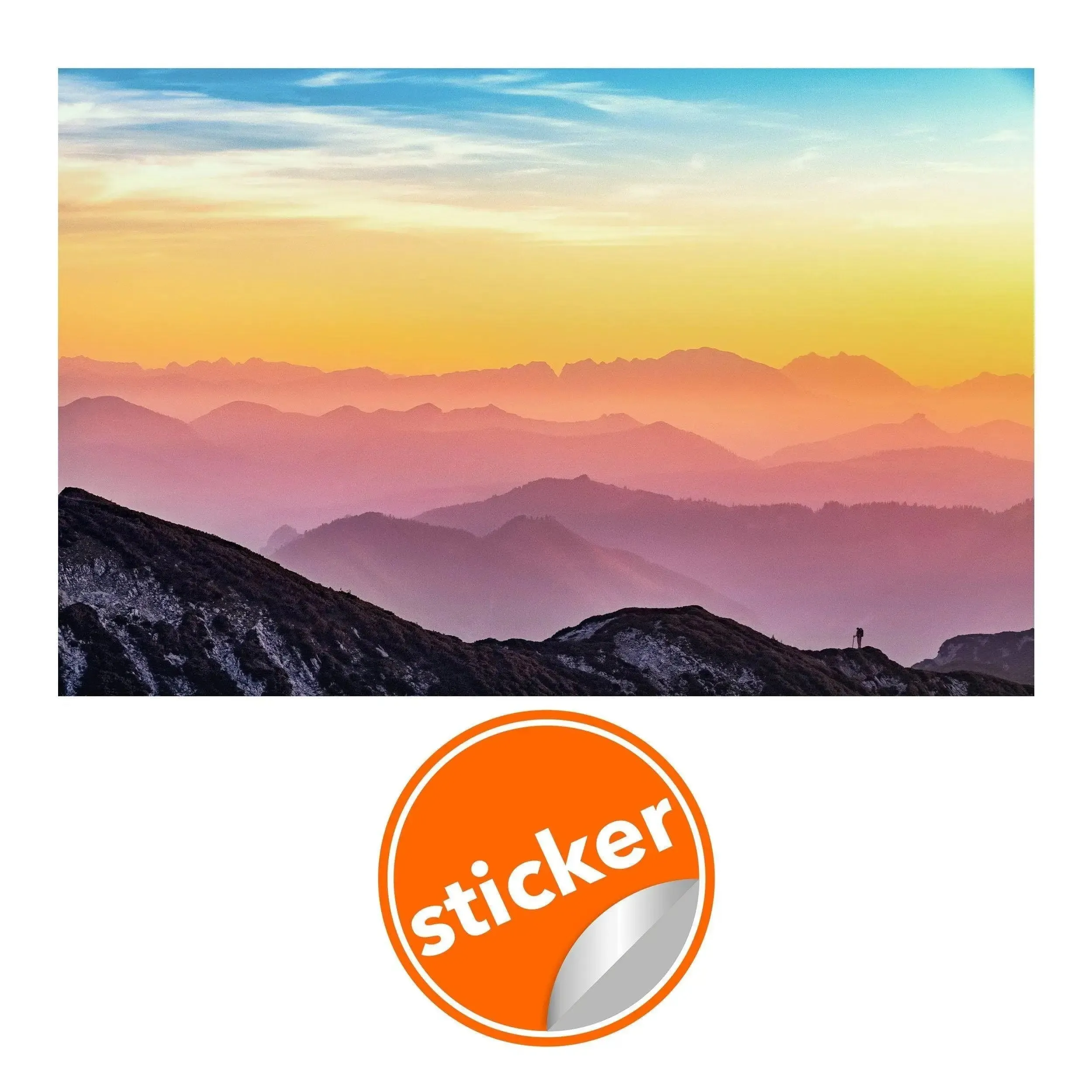 Nature's Serenade - Transformative Sunset Wall Decals