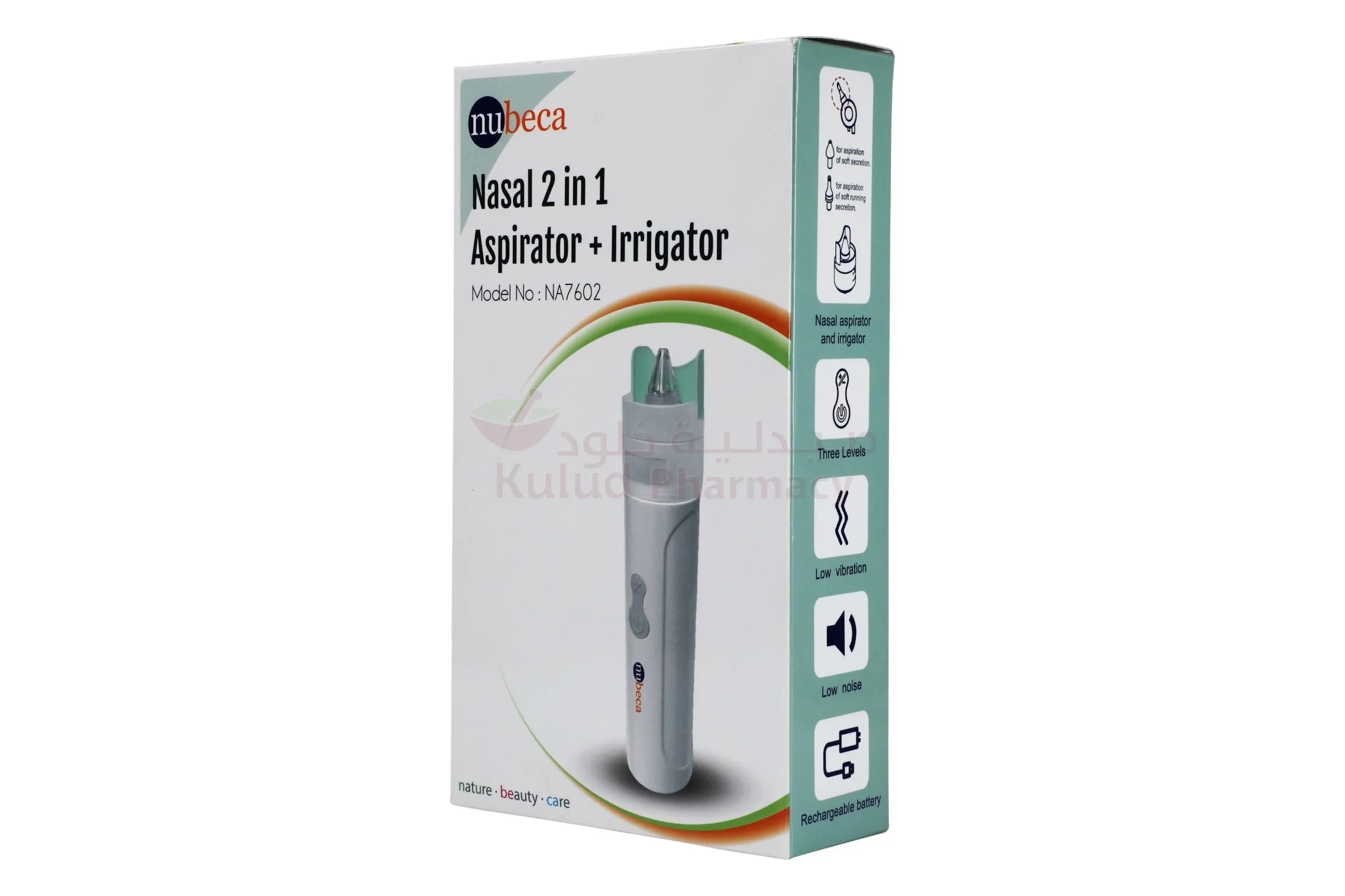 Nu-Beca 2 In 1 Nasal Aspirator Irrigator Na7602 Device 1 PC