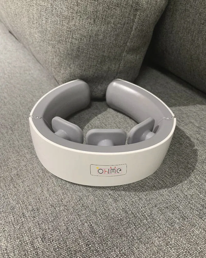 Ohlme Massage equipment-deep tissue shoulder massage to relieve neck pain and improve circulation-neck massager-home, office, car-remote control-cordless, portable, rechargeable
