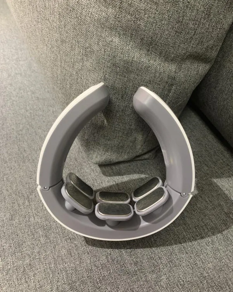 Ohlme Massage equipment-deep tissue shoulder massage to relieve neck pain and improve circulation-neck massager-home, office, car-remote control-cordless, portable, rechargeable