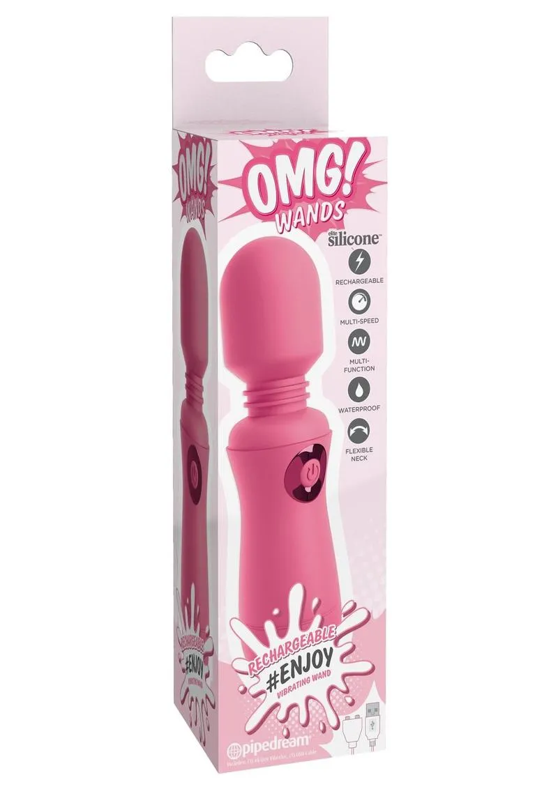 Omg! Wands #Enjoy Rechargeable Silicone Vibrating Massager