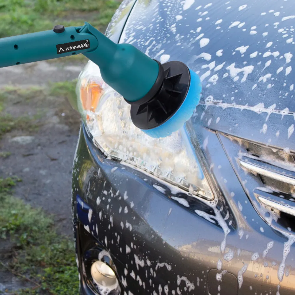 ONEVAN PowerClean Pro - Cordless Turbo Scrub with Adjustable Arm and 8 Interchangeable Heads