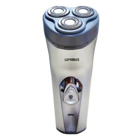 Optimus 50035 Head Rotary Rechargeable Wet/dry Shaver (Clear)