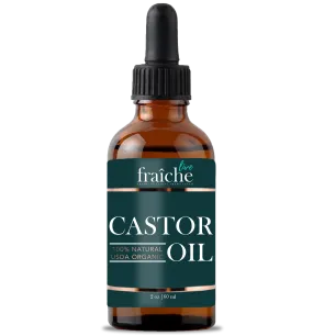 Organic Castor Oil for Hair Skin and Nails (2oz)