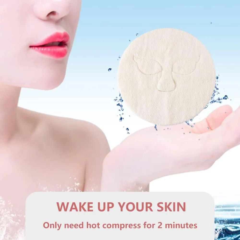 Pack of 1 - Reusable Face Towel Masks Cold Hot Anti-Aging Facial Steamer Towel Mask Moisturizing Rejuvenation Beauty Skin Care Spa Towels