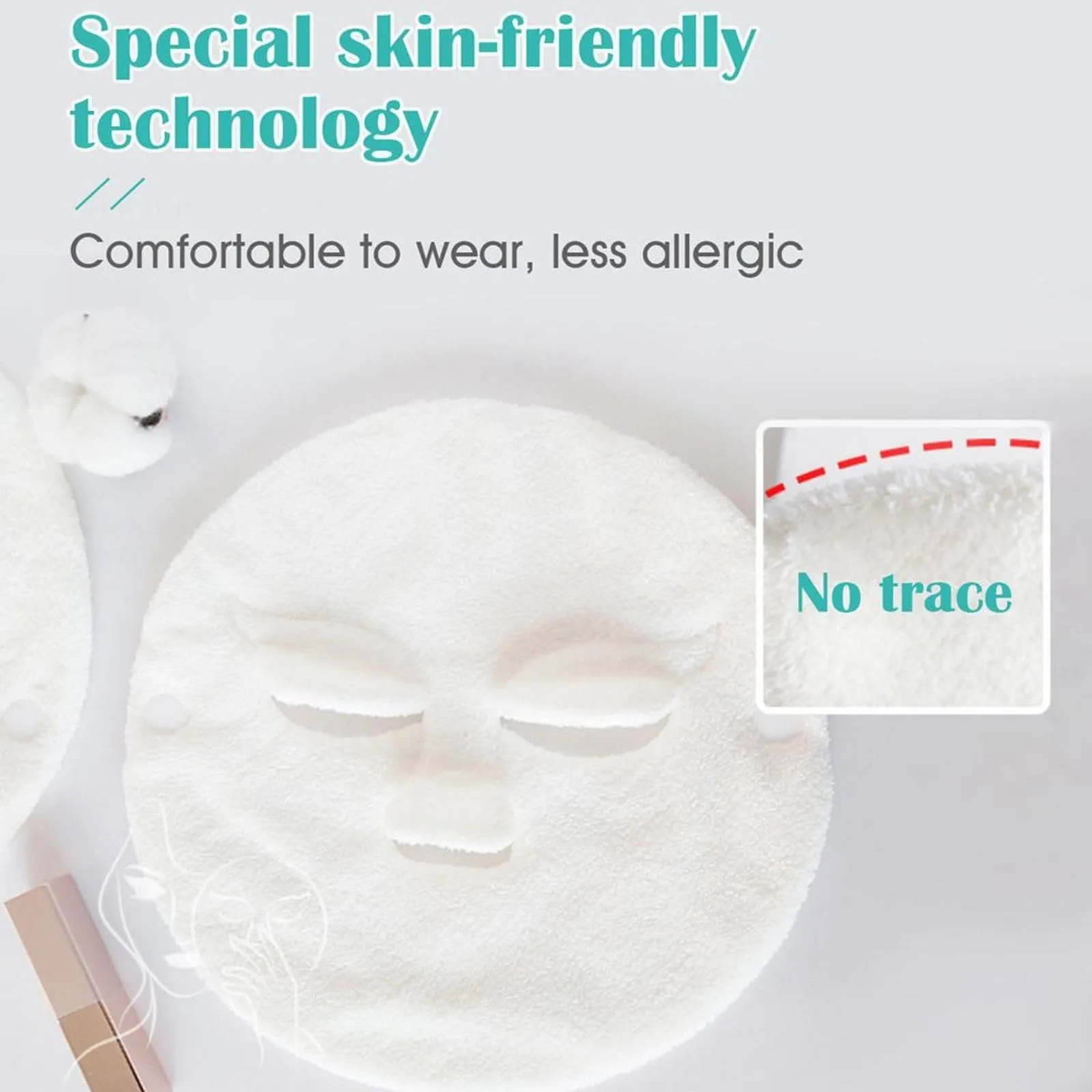Pack of 1 - Reusable Face Towel Masks Cold Hot Anti-Aging Facial Steamer Towel Mask Moisturizing Rejuvenation Beauty Skin Care Spa Towels