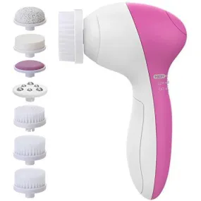 PIXNOR Facial Cleansing Brush [Newest 2020], Waterproof Face Spin Brush with 7 Brush Heads for Deep Cleansing, Gentle Exfoliating, Removing Blackhead, Massaging