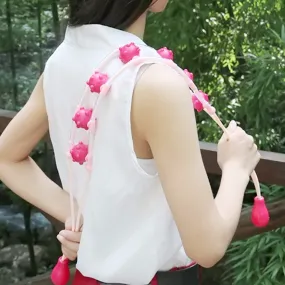 Plastic Multi-Effect Waist Shoulder Massage Roller Pull Back Device Body Relaxation Tool L4