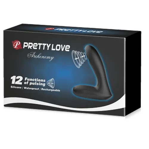Pulsing Prostate Massager 12 Function Rechargeable 'Archenemy'