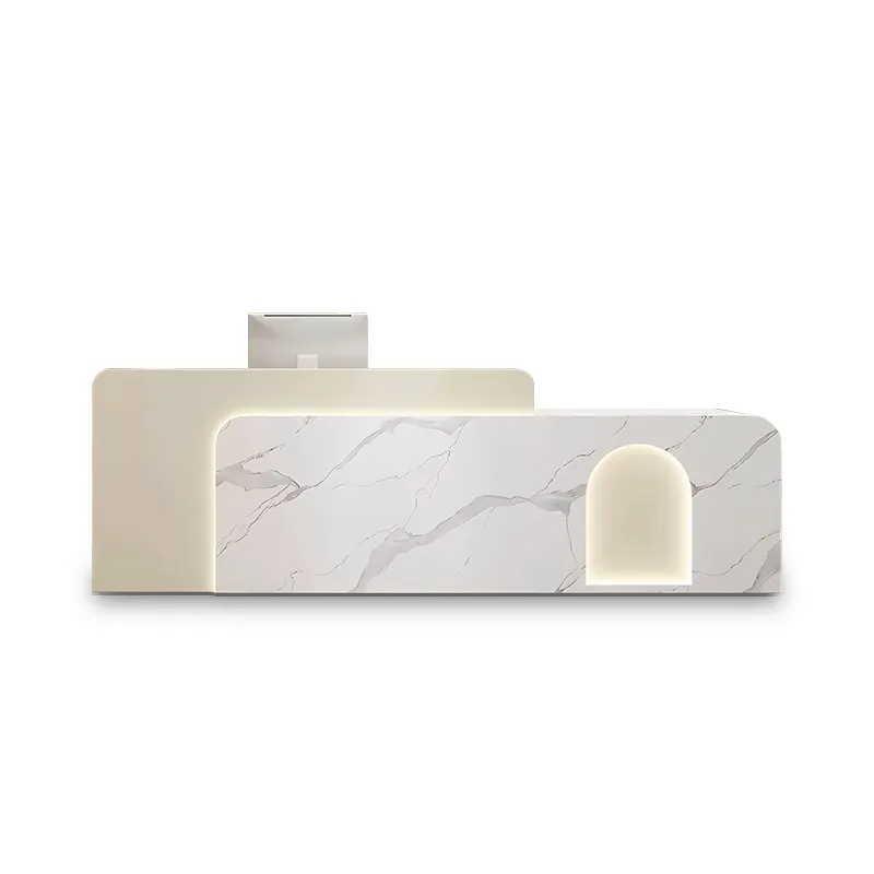 Reception Counter Desk Modern Front Desk for Beauty Salon