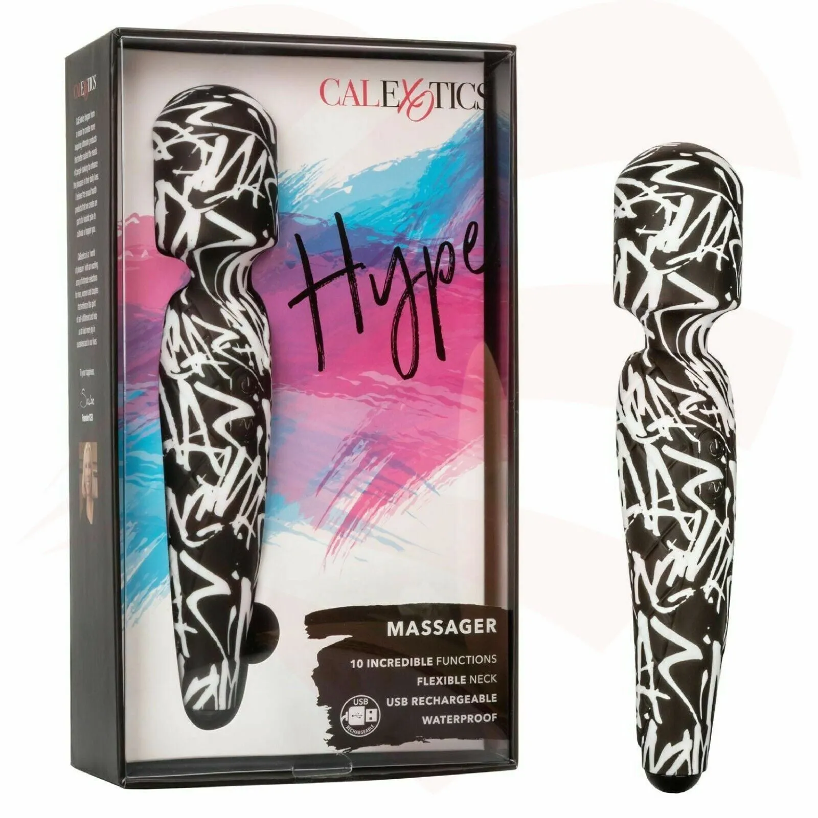 Rechargeable Waterproof Hype Massager Wand
