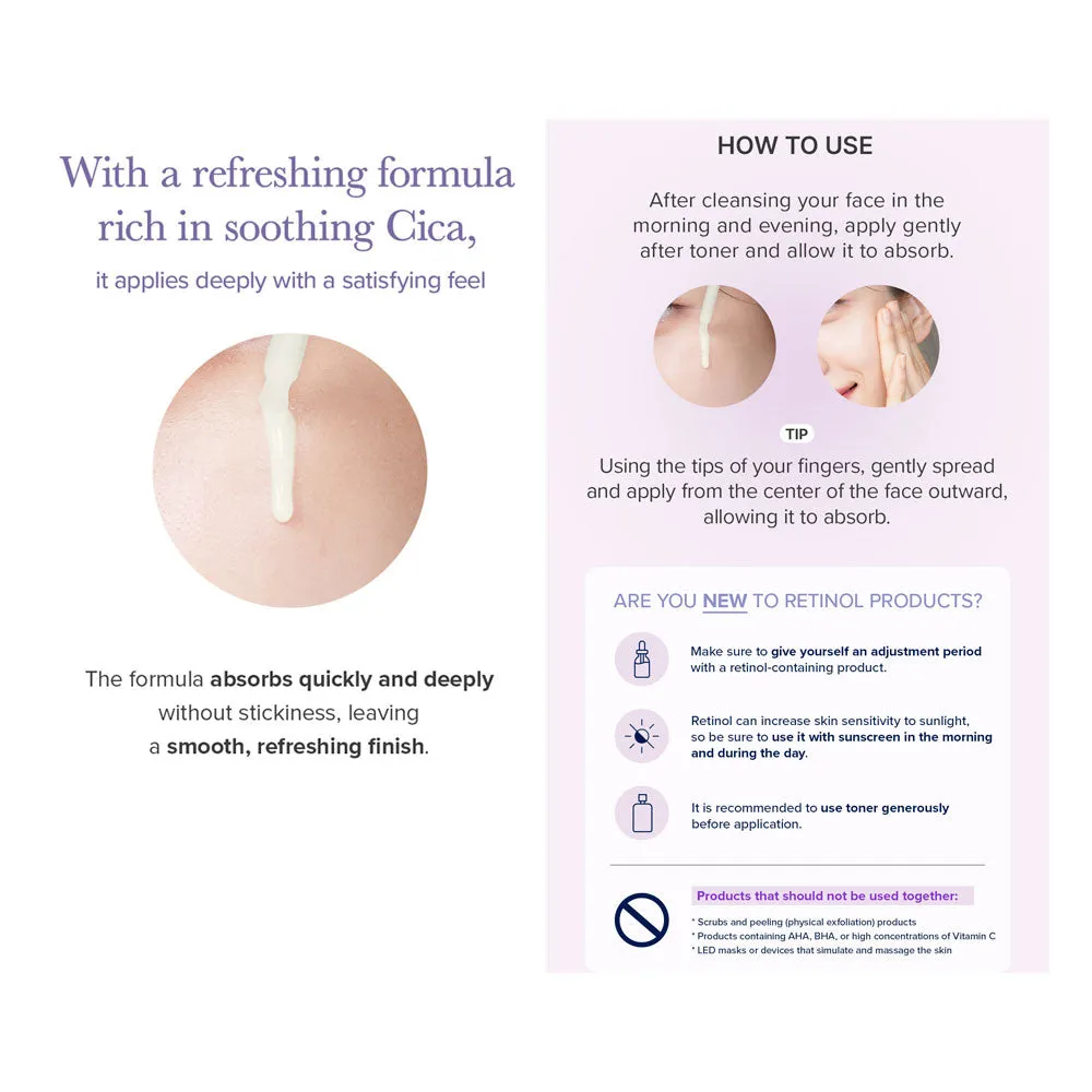 Retinol 0.1% Bakuchiol Cica Serum 80ml