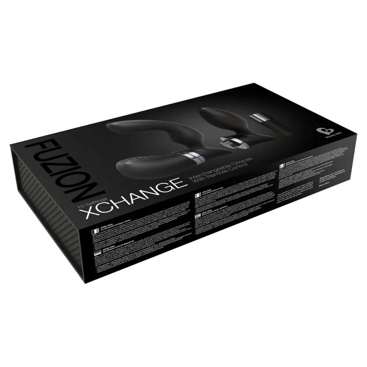 Rocks Off Fuzion Xchange Remote Control Prostate Massager Black