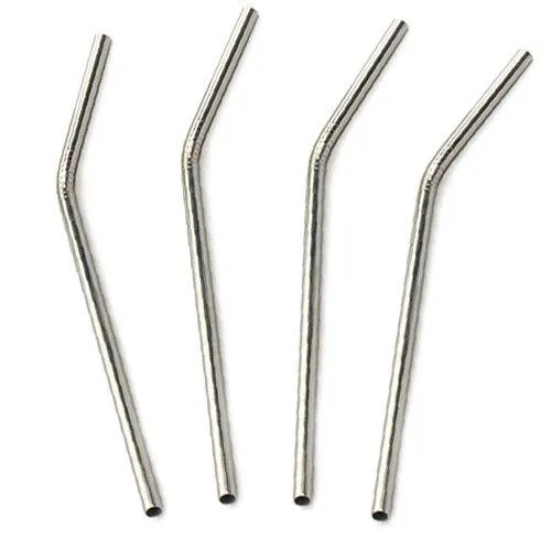 RSVP Endurance Set of 4 Stainless Steel Straws