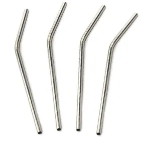 RSVP Endurance Set of 4 Stainless Steel Straws