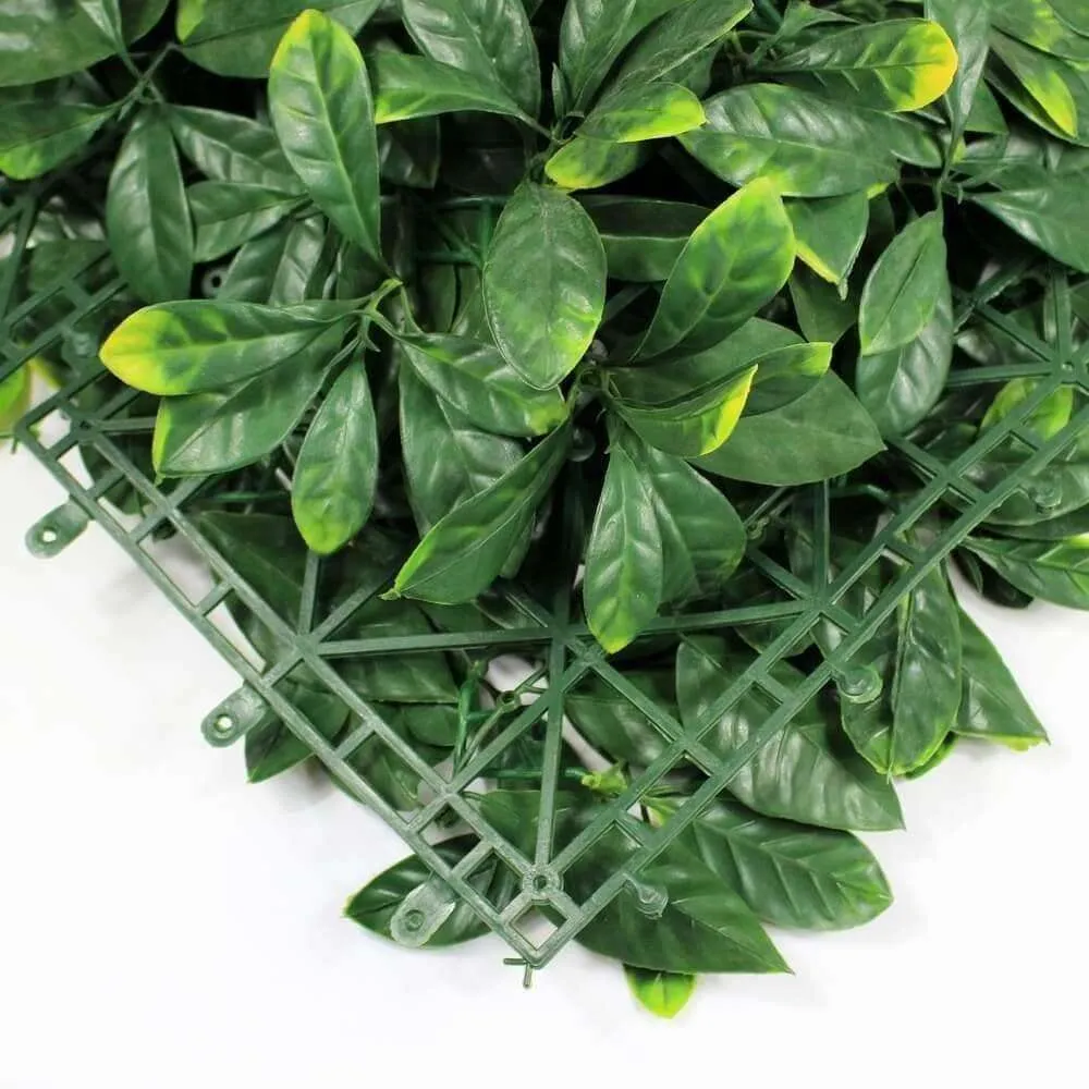 Sample - Lemon Leaf Artificial Hedge Panel (25cm x 25cm)