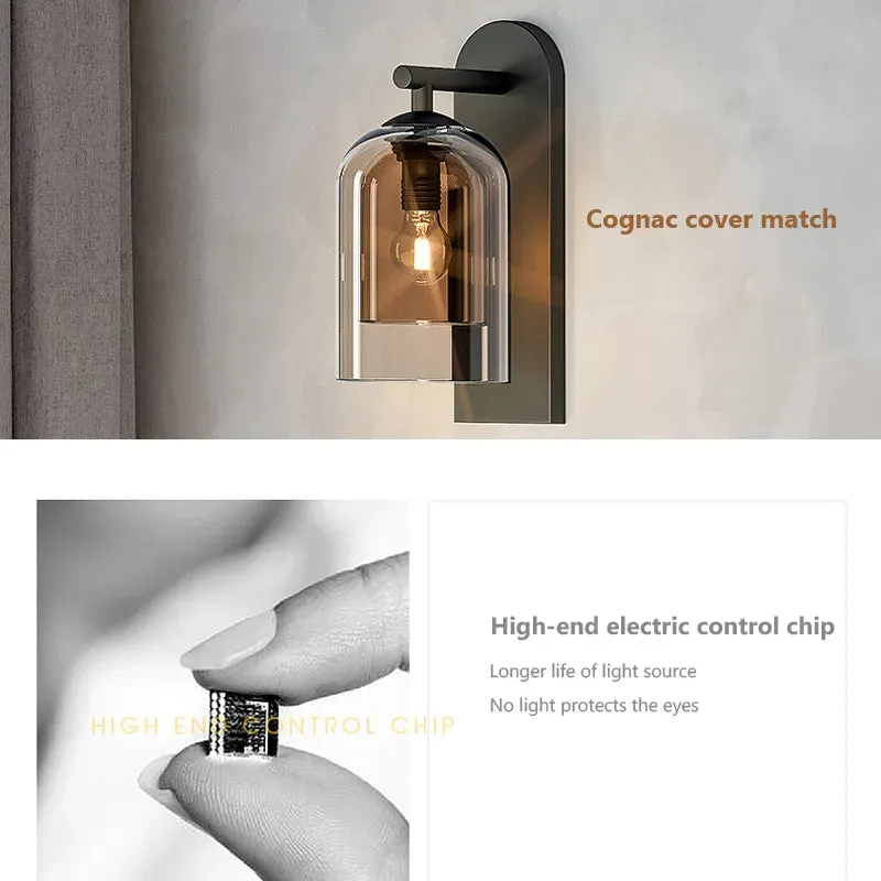 Scandinavian Postmodern Double Glass Wall Lamps