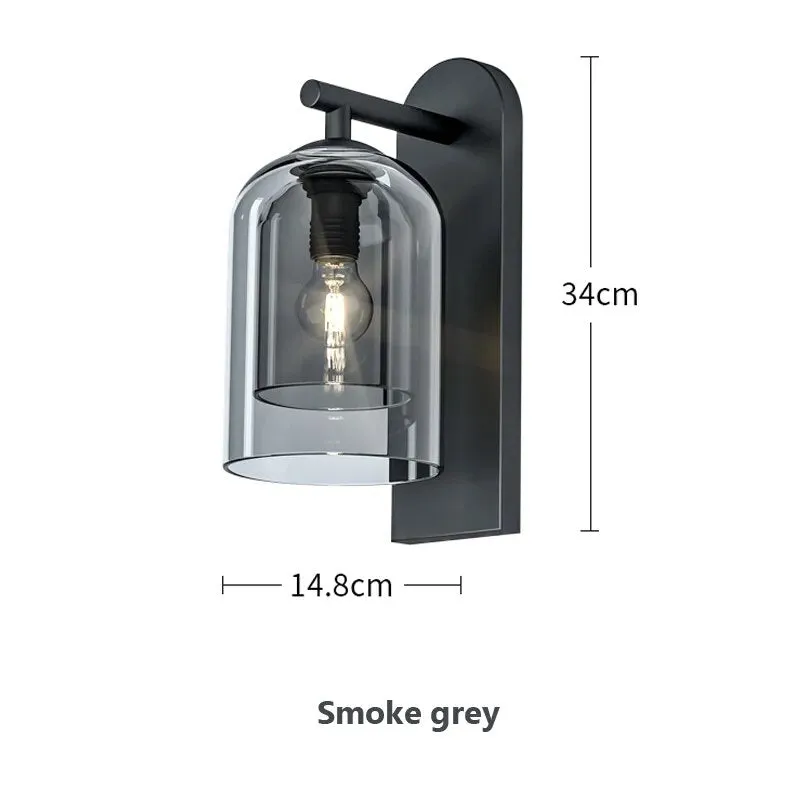 Scandinavian Postmodern Double Glass Wall Lamps