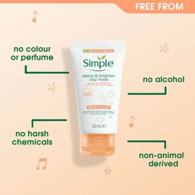 Simple Protect ‘N’ Glow Detox & Brighten Clay Mask