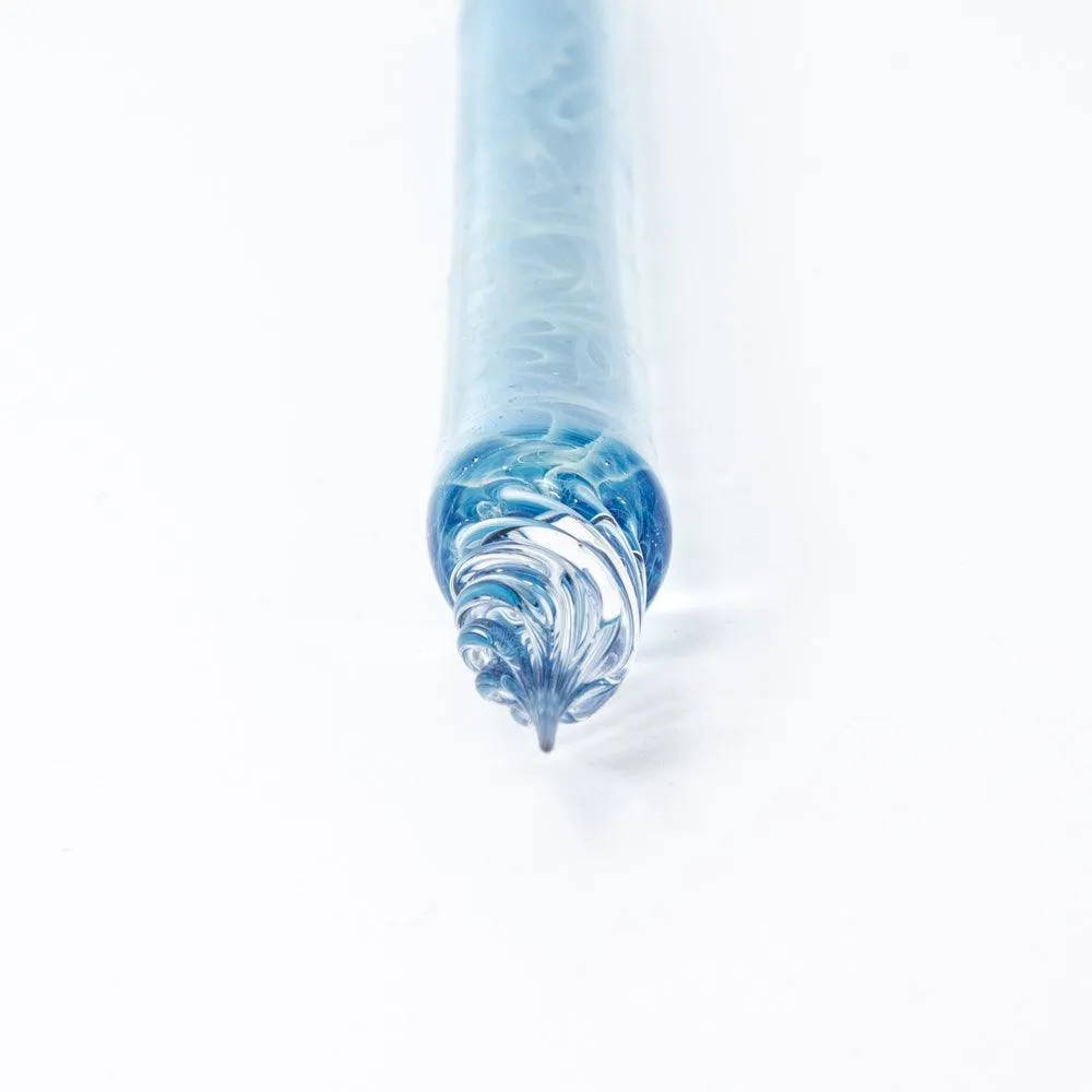 Smoke in Azure Glass Dip Pen