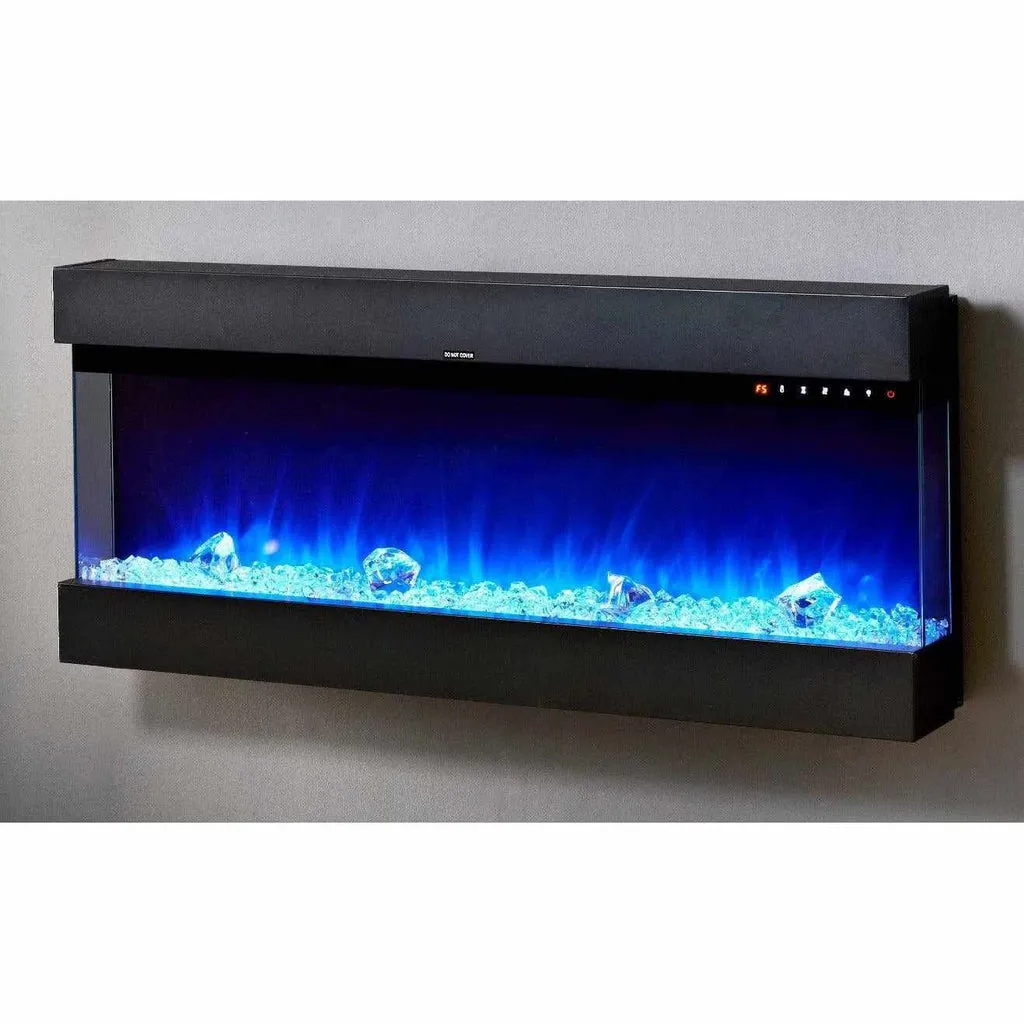 Spectrum Series 72 Inch 3 Sided Panoramic HD  Media Wall Electric Fire Insert (182.8cm)