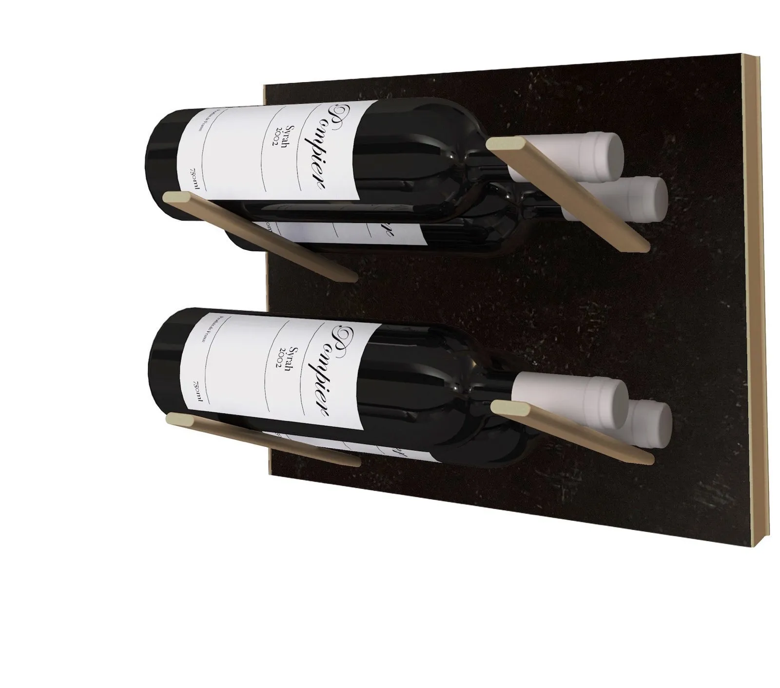 STACT Premier L-type Wine Rack - Pietra Nera & Bronze