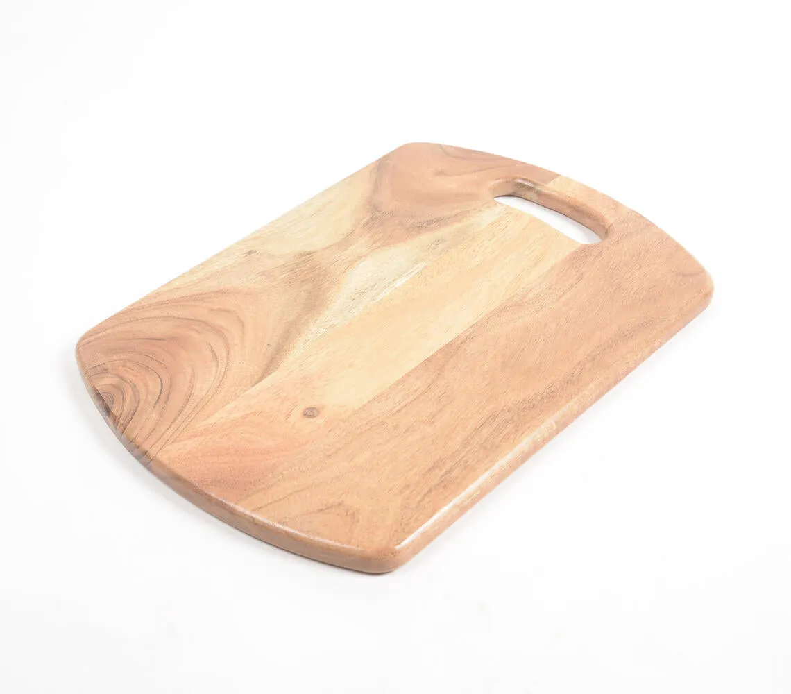 Stylish Raw Acacia Wood Chopping Board