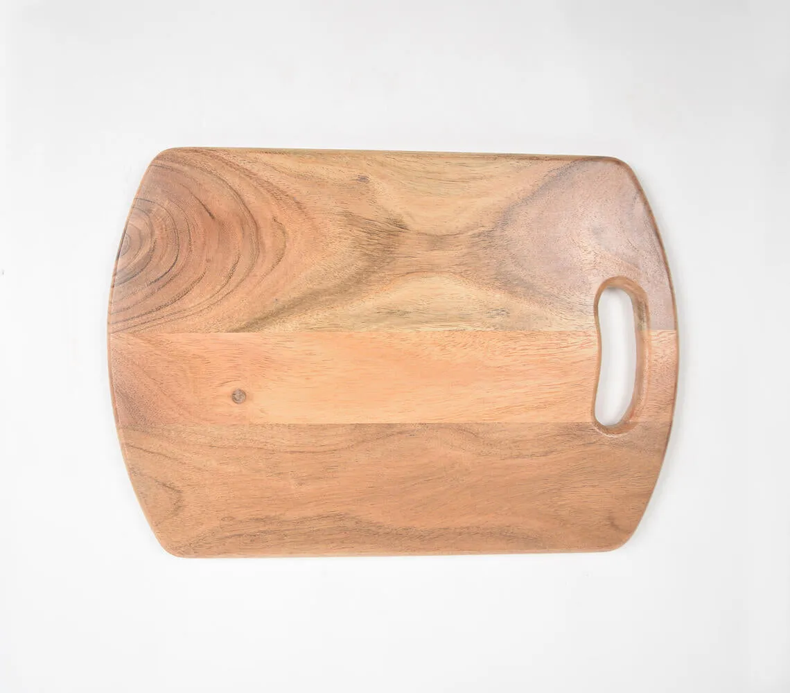 Stylish Raw Acacia Wood Chopping Board