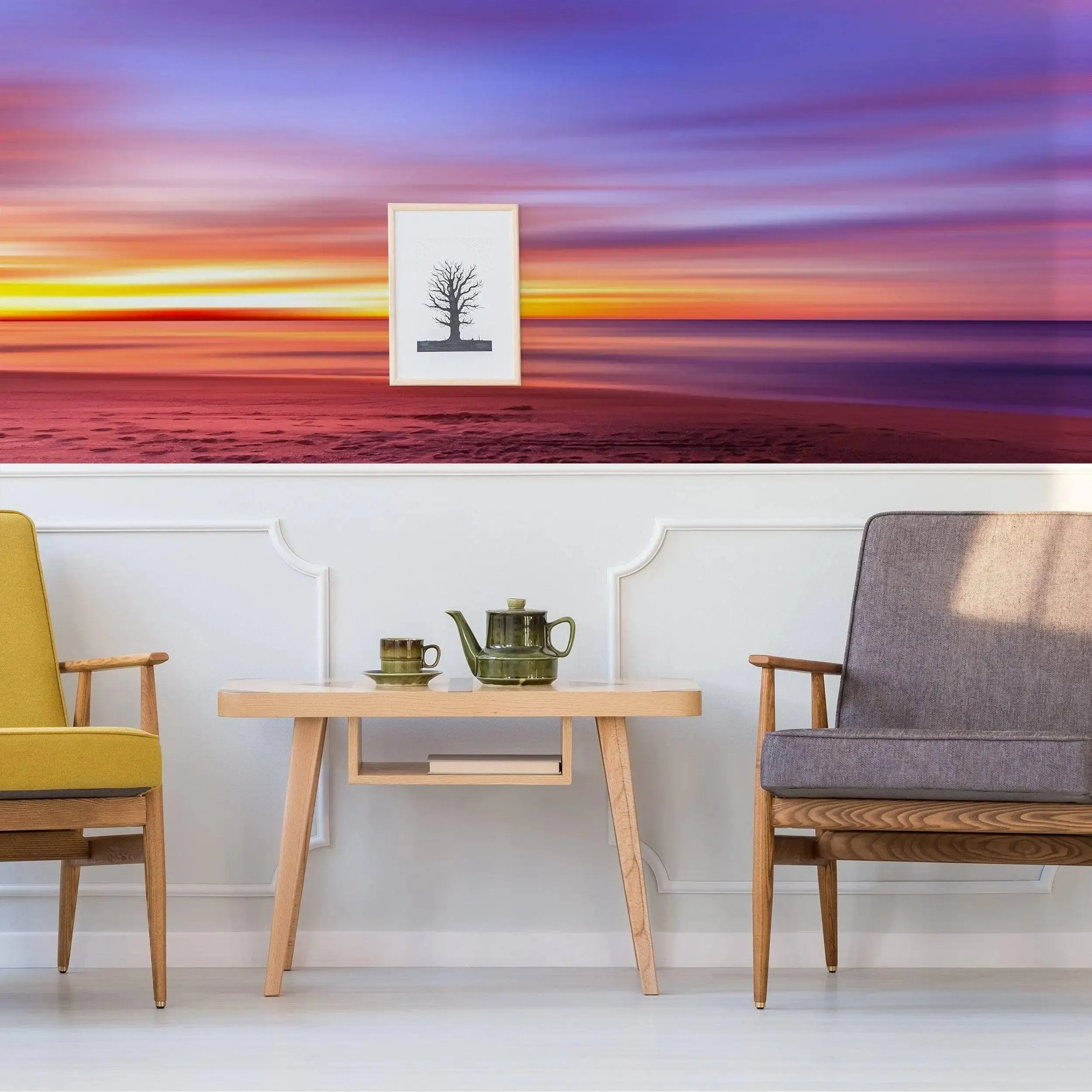 Sunset Wall Decals, Nature's Serenity - Transform Your Space with Breathtaking Wall Art