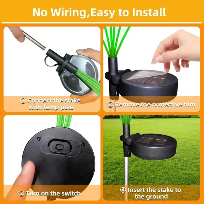 Swaying Solar Garden Lights - Enchanting Night Glow (2pcs)