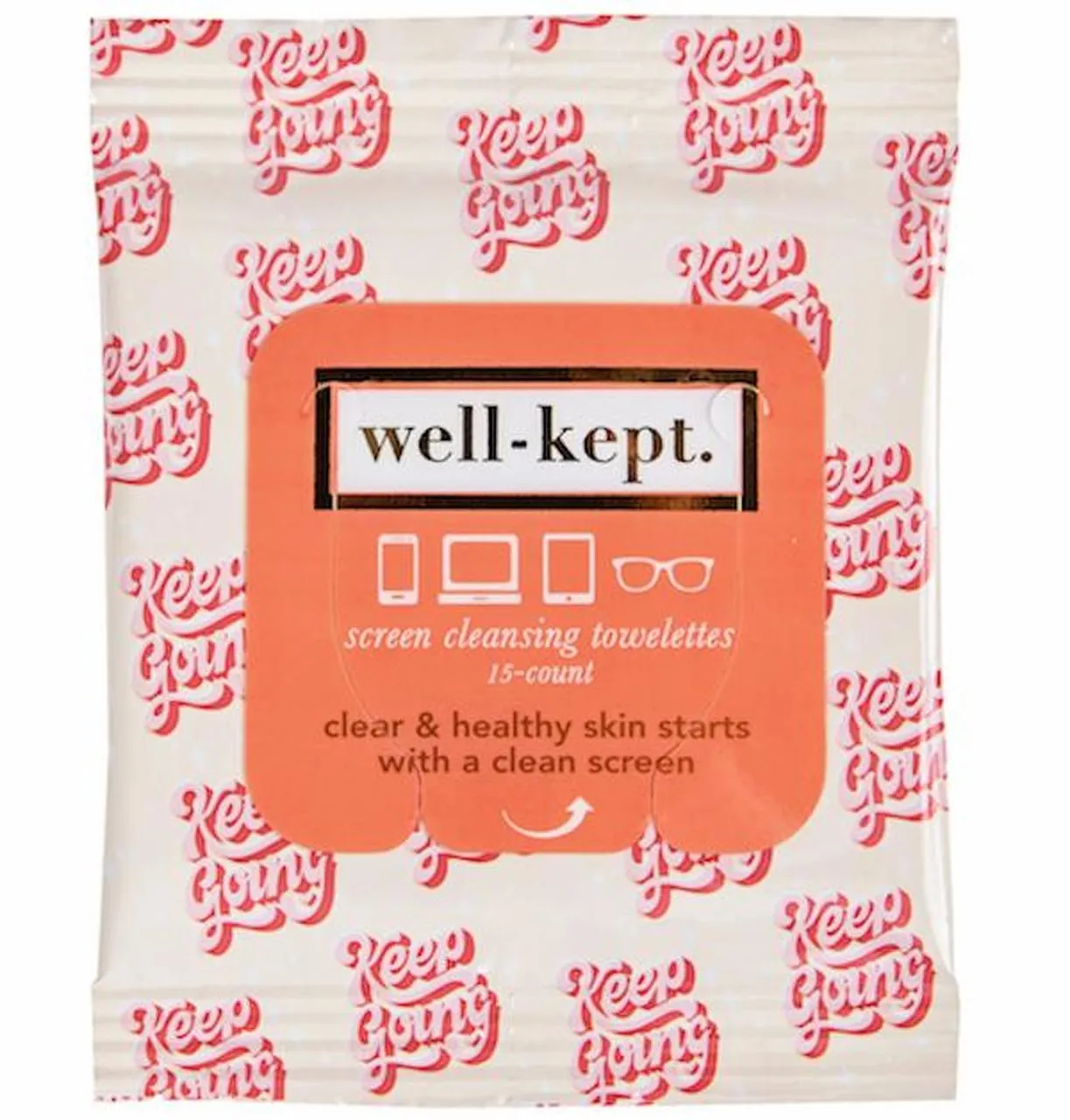 Tech Red Raiders Texas Tech Screen Cleansing Towelettes 15 Count - "Keep Going"