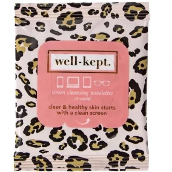 Tech Red Raiders Texas Tech Screen Cleansing Towelettes 15 Count - "Pink Leopard"