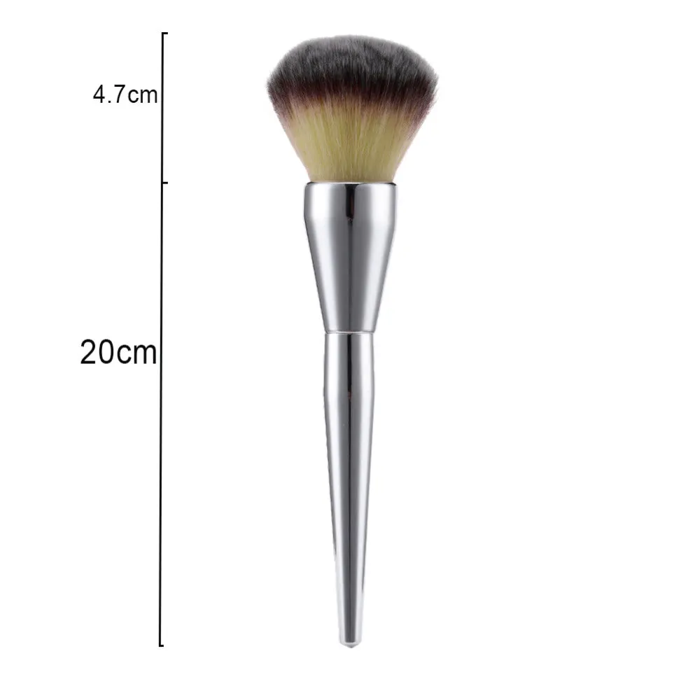 Very Big Beauty Powder Brush Makeup Brushes Blush Foundation Round Make Up Large Cosmetics Aluminum Brushes Soft Face Makeup