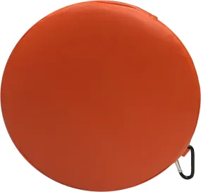 Vibrating Orange Circle Pillow Cushion