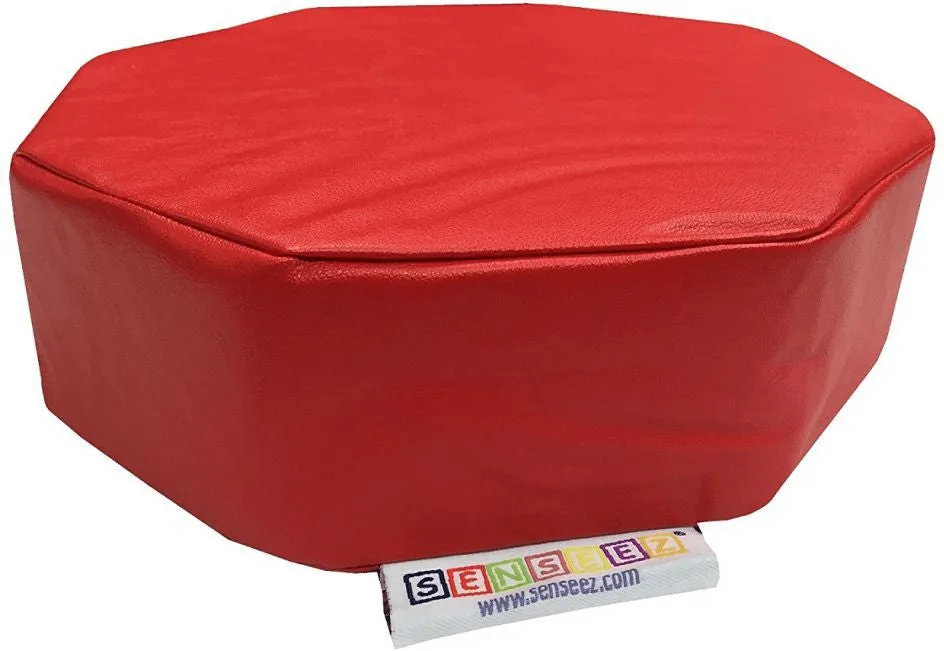 Vibrating Red Octagon Pillow Cushion