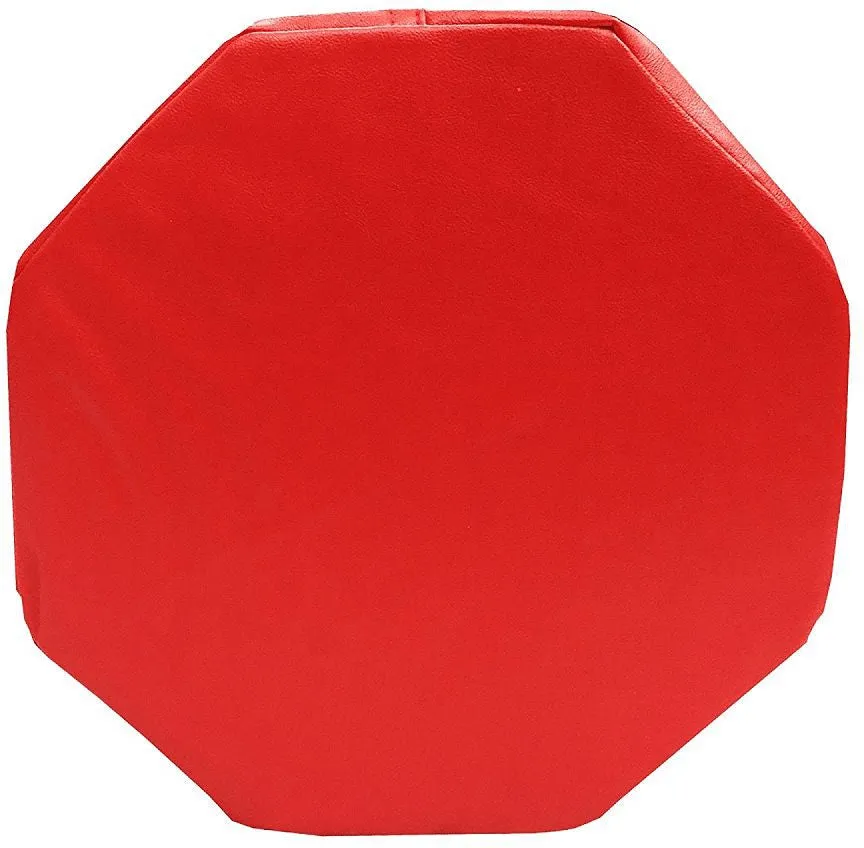 Vibrating Red Octagon Pillow Cushion