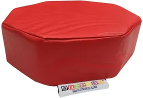 Vibrating Red Octagon Pillow Cushion