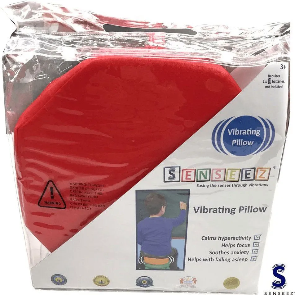 Vibrating Red Octagon Pillow Cushion