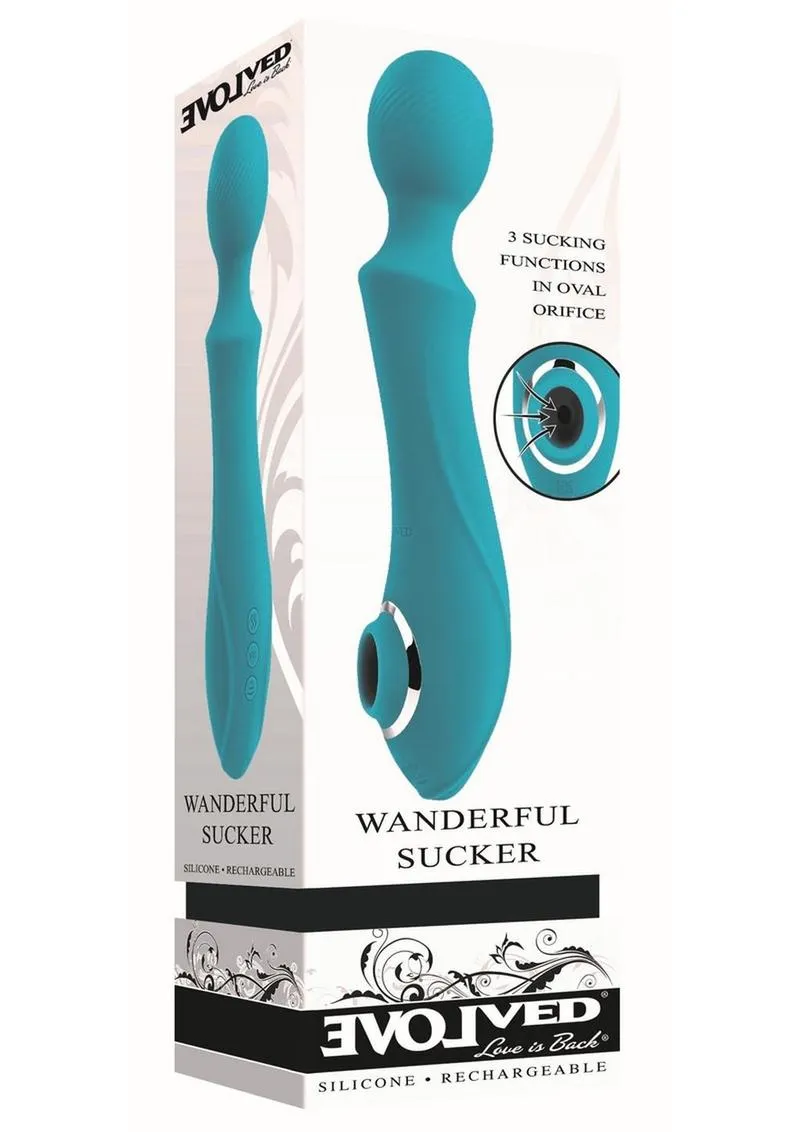 Wanderful Sucker Rechargeable Silicone Bodywand and Clitoral Stimulator