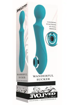Wanderful Sucker Rechargeable Silicone Bodywand and Clitoral Stimulator