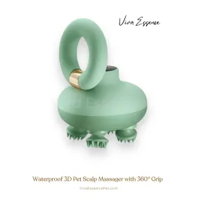 Waterproof 3D Pet Scalp Massager with 360° Grip