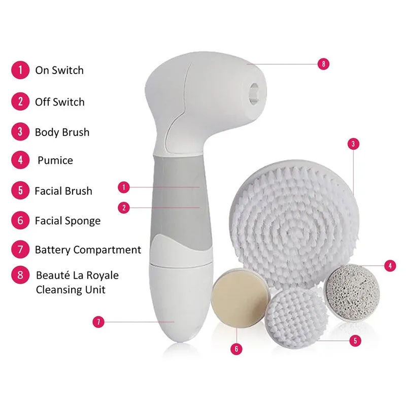 Waterproof 4-in-1 Portable Multi-functional Facial Brush Cleaner Blackhead Remover