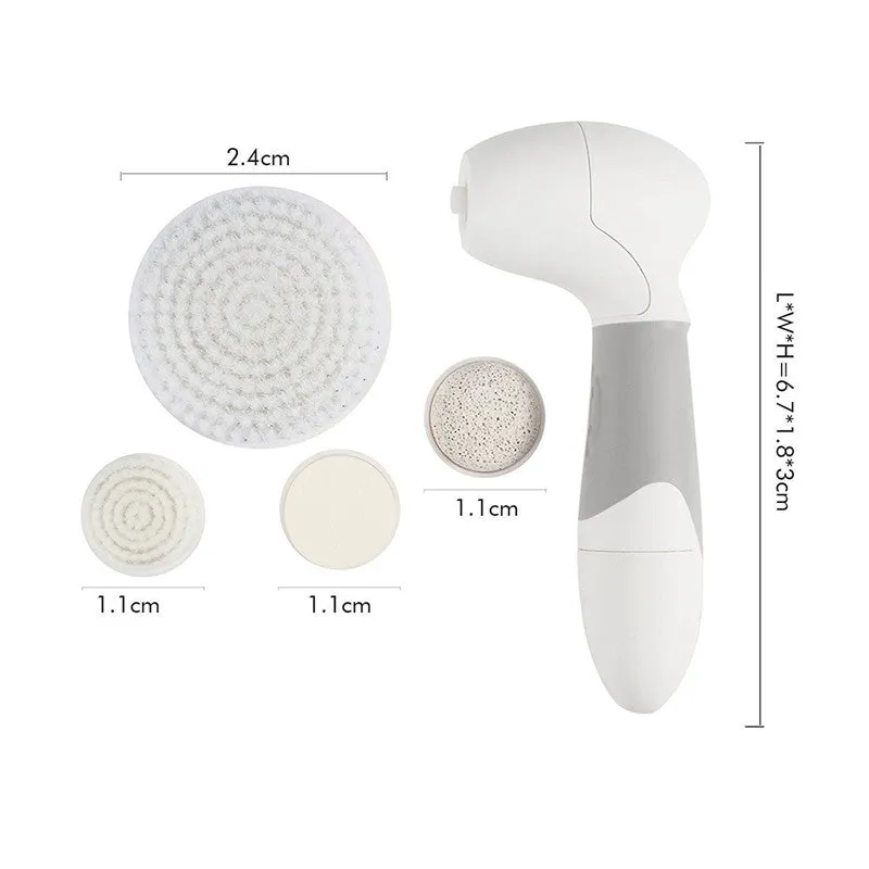 Waterproof 4-in-1 Portable Multi-functional Facial Brush Cleaner Blackhead Remover