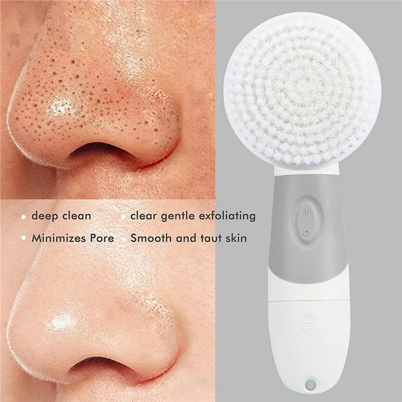Waterproof 4-in-1 Portable Multi-functional Facial Brush Cleaner Blackhead Remover